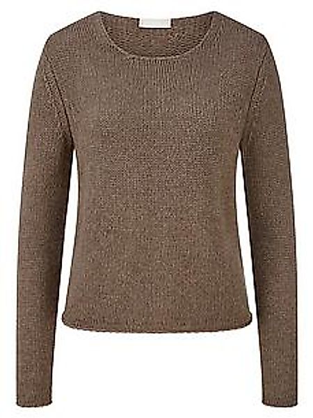Rundhals-Pullover include beige günstig online kaufen