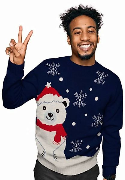 United Labels® Weihnachtspullover Winterpullover - Eisbär Ugly Sweater Herr günstig online kaufen