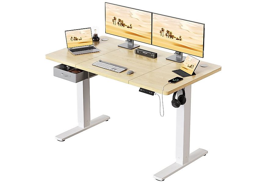 HOMALL Schreibtisch mit Memory-Funktion, höhenverstellbar, breitere Tischpl günstig online kaufen