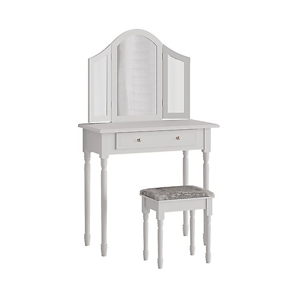 Vicco Schminktisch Kate Weiß 80 cm mit Hocker günstig online kaufen