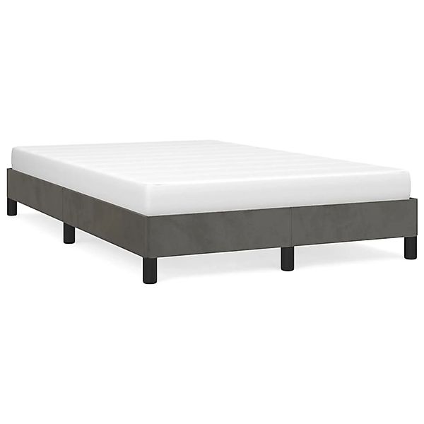 vidaXL Bettgestell Dunkelgrau 120x200 cm Samt Modell 11399471 günstig online kaufen