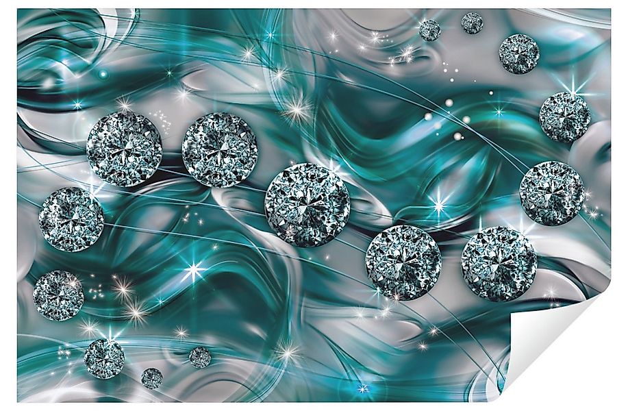 Wallarena Fototapete Diamanten Abstraktion Vlies Tapete Wohnzimmer Schlafzi günstig online kaufen