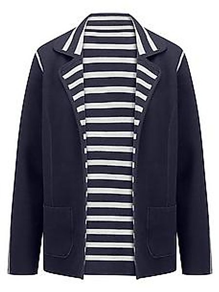 Wende-Strickjacke Peter Hahn blau günstig online kaufen