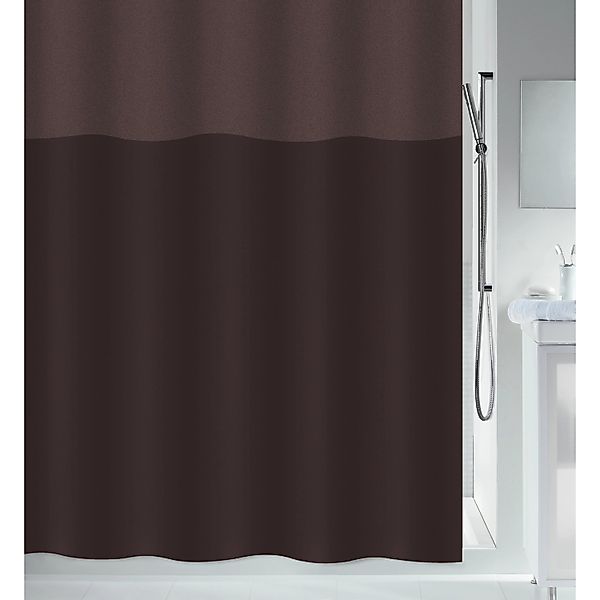 Spirella Duschvorhang Urbanko 120 cm x 200 cm Braun günstig online kaufen