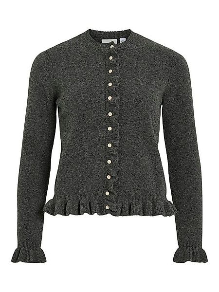 Vila Cardigan VIJACIA O-NECK  FRILL KNIT CARDIGAN günstig online kaufen