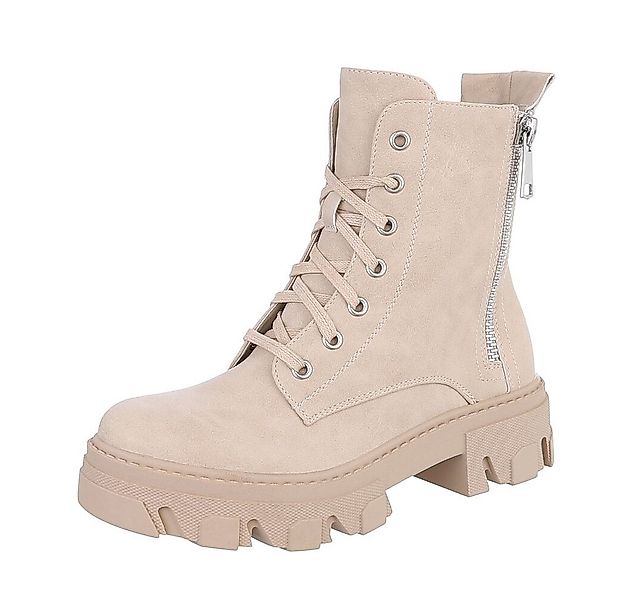 Ital-Design Damen Schnürschuhe Biker Schnürstiefelette (87118216) Blockabsa günstig online kaufen