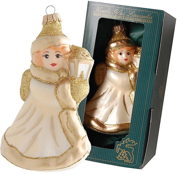 Krebs Glas Lauscha Christbaumschmuck Engel mit Laterne, Weihnachtsdeko, Chr günstig online kaufen