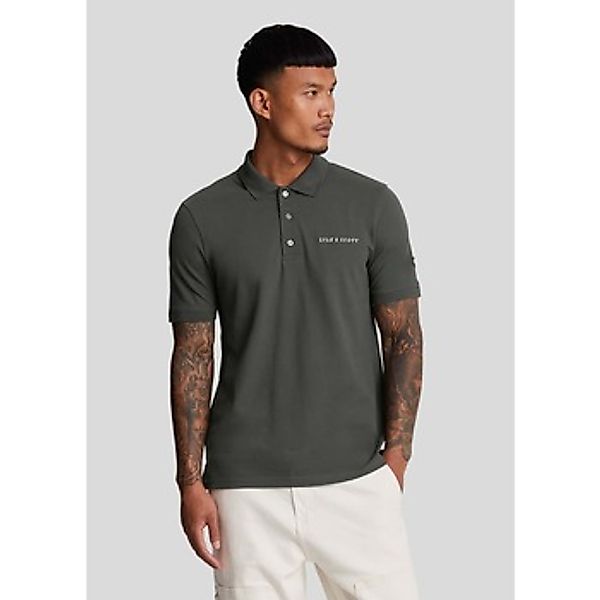 Lyle & Scott  T-Shirts & Poloshirts Embroidered polo shirt - gunmetal cove günstig online kaufen