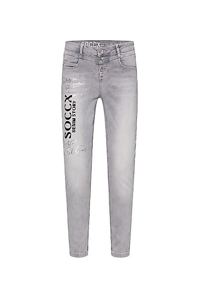 SOCCX Slim-fit-Jeans, mit normaler Leibhöhe günstig online kaufen