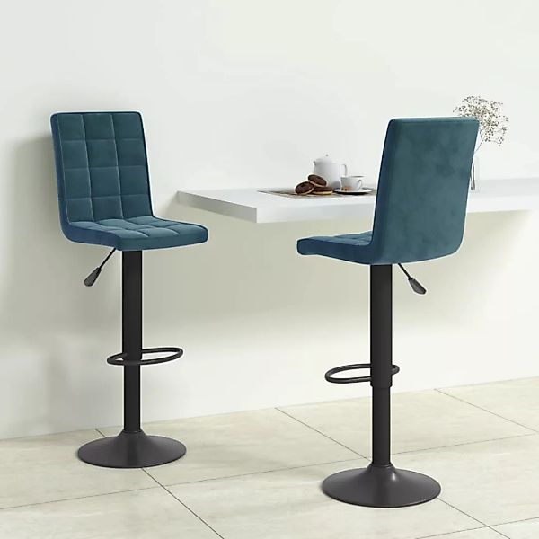 vidaXL Barhocker Barhocker 2 Stk. Blau günstig online kaufen