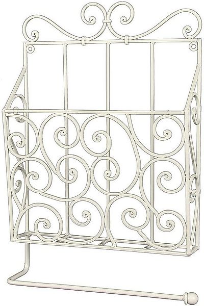 Ambiente Haus Deko-Wandregal Zeitungs-/Toilettenrollenhalter - weiß, 1-tlg. günstig online kaufen