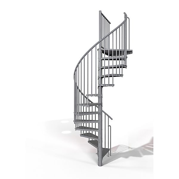 Minka Spindeltreppe Rondo Smart Grau 140 cm Raumhöhe bis 305 cm günstig online kaufen