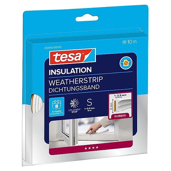 tesa® Insulation Dichtungsband E-Profil Weiß 10 m günstig online kaufen