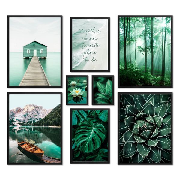 ARTFAVES Bilder-Collage Poster Set - Petrol günstig online kaufen