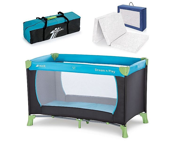 Hauck Baby-Reisebett Dream'n Play - Set - Waterblue, 4-tlg., Kinderreisebet günstig online kaufen
