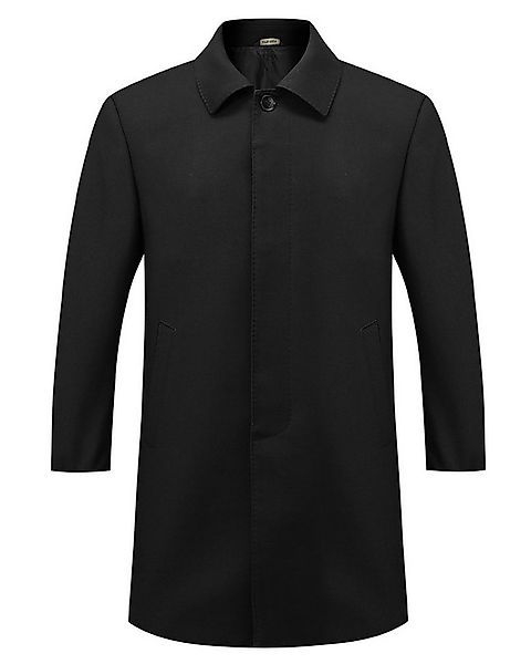 Allthemen Trenchcoat Trenchcoat mit Reverskragen Herren Business Stil im Re günstig online kaufen