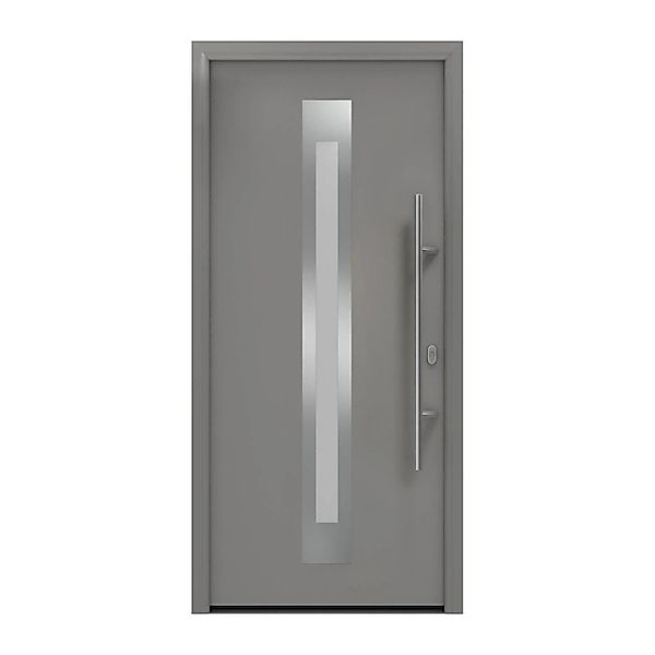 EcoStar Haustür Isopro IP 770S Graualuminium 110 cm x 210 cm DIN R günstig online kaufen
