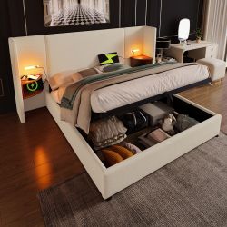 Flieks Polsterbett, Hydraulisches Stauraumbett 160x200cm mit günstig online kaufen