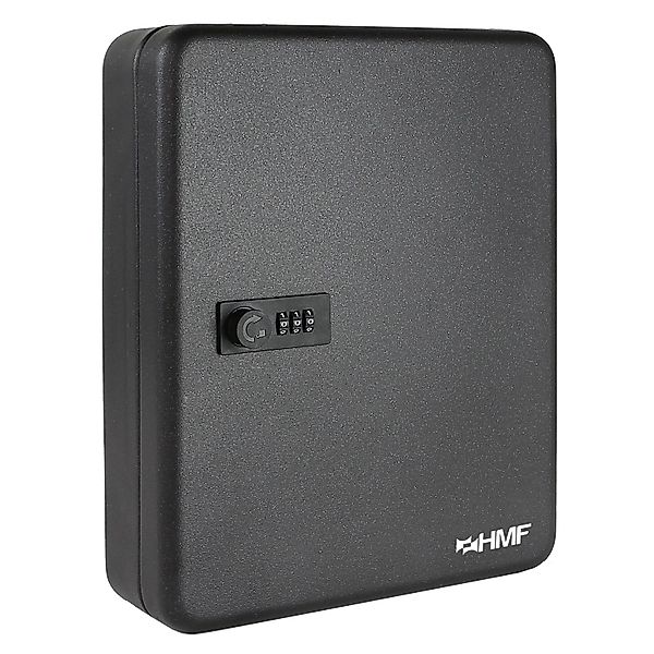 HMF 14500-02 Schlüsselkasten Zahlencode 45 Haken 30 x 24 x 7 cm Schwarz günstig online kaufen