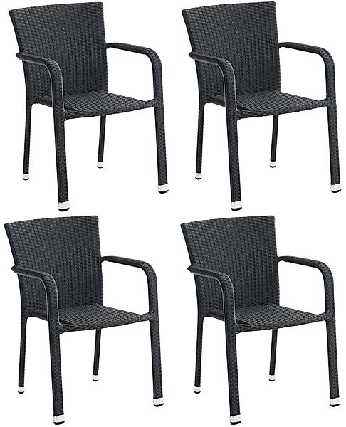 CLP Gartenstuhl Stapelstühle Leonie (4er Set), günstig online kaufen