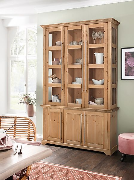 Home affaire Vitrine "Meliss", aus massiver Kiefer, FSC zertifiziert, Breit günstig online kaufen