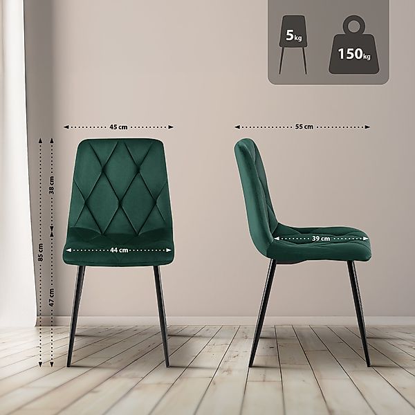 CLP Esszimmerstuhl Clairton (2er Set), mit günstig online kaufen
