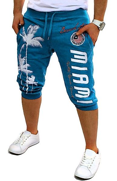 RMK Sweatshorts Herren Bermuda Short 3/4 Hose Kurze Jogginghose Sport Miami günstig online kaufen