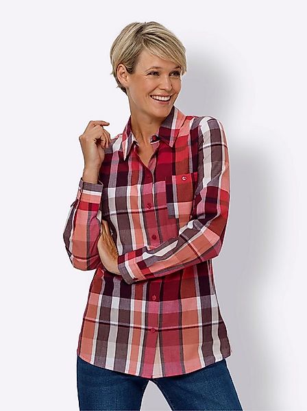 Sieh an! Klassische Bluse Longbluse Langarm günstig online kaufen