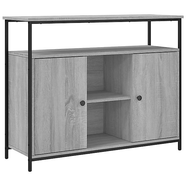 vidaXL Sideboard Grau Sonoma 100x35x80 cm Holzwerkstoff 835502 günstig online kaufen