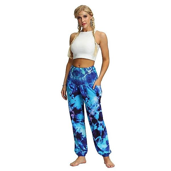 YRIIOMO Loungepants Bohemian Stil, Strand und Urlaubshose, lockere Haremsho günstig online kaufen