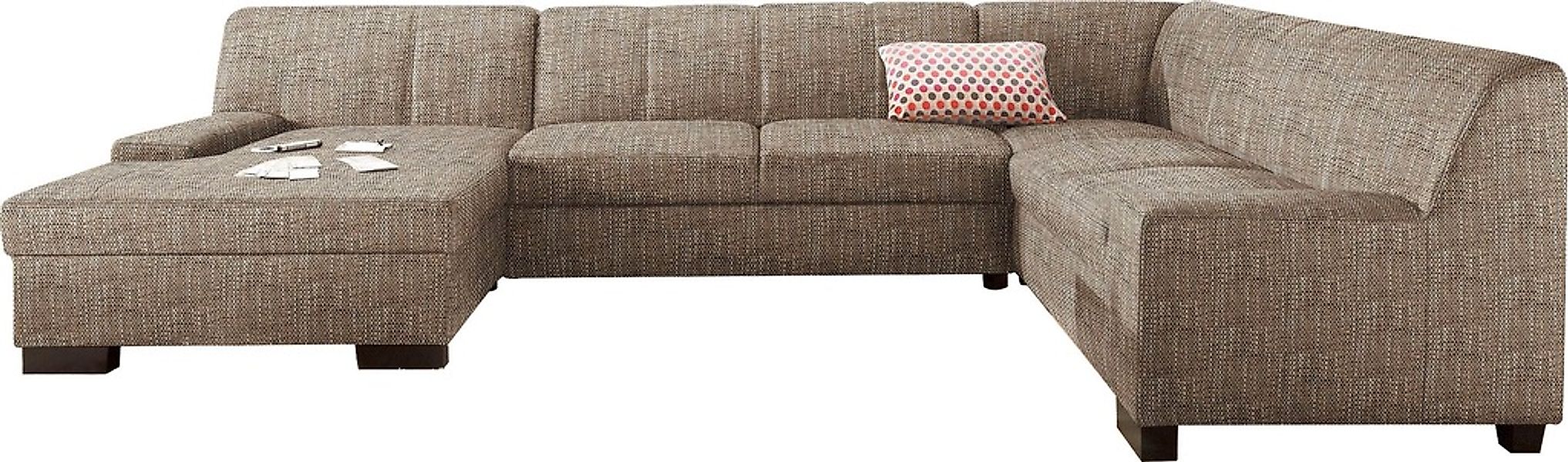 DOMO collection Wohnlandschaft "Norma Top, elegant und modern, flache Armle günstig online kaufen