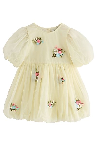 Next Ballonkleid Besticktes Kleid aus Mesh günstig online kaufen