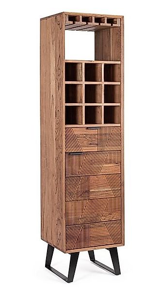 Bizzotto Barschrank Isar aus Akazienholz, 180 cm Fronte aus handgefertigten günstig online kaufen