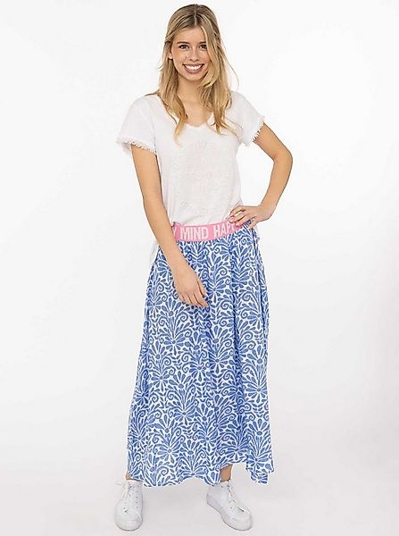 Zwillingsherz Maxirock "Geometric Flowers" Florales Muster, Gummizug mit Sc günstig online kaufen