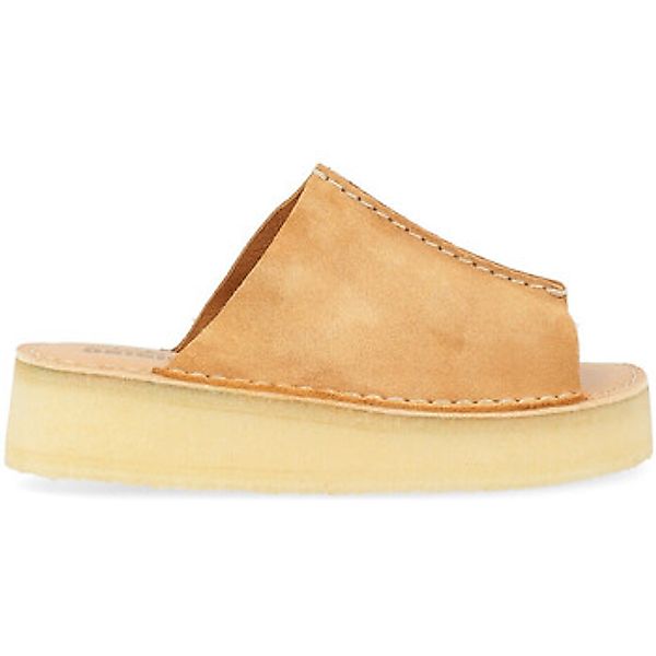 Clarks  Sandalen Clarks Original Wedge Slide Sandale aus lederfarbenem günstig online kaufen