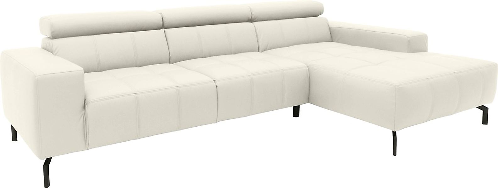 DOMO collection Ecksofa "Cunelli tolle Sitznähte als Designelement, fester günstig online kaufen