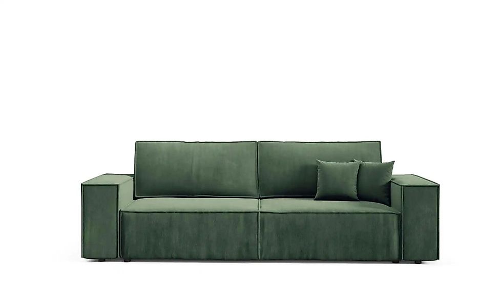 Einzelsofa mit Schlaffunktion Mille ¦ grün ¦ Maße (cm): B: 255 H: 88 Polste günstig online kaufen
