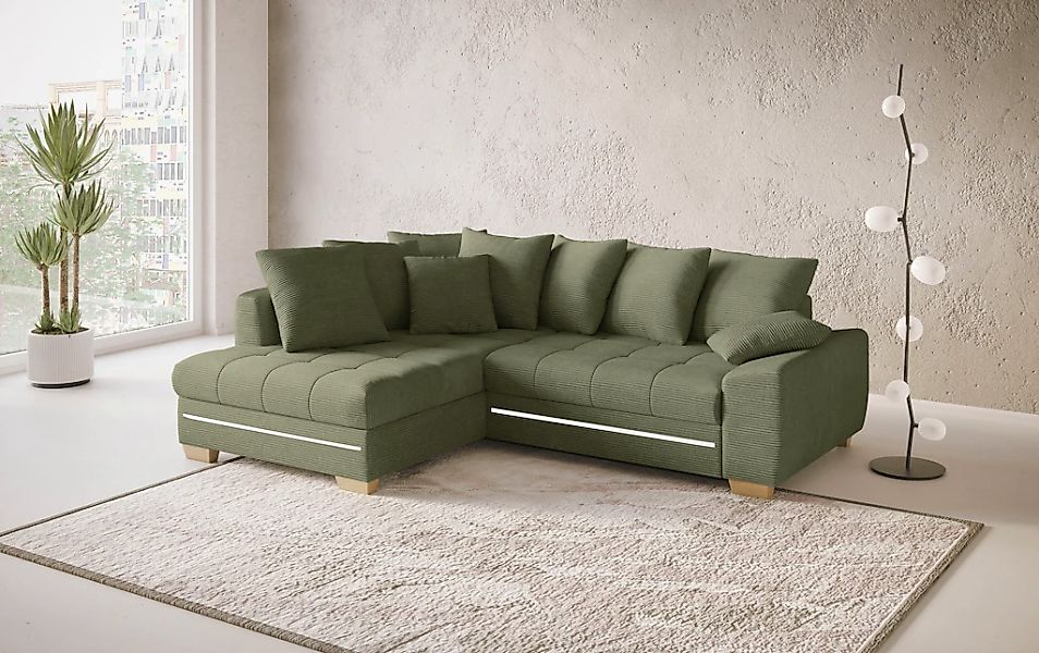 Mr. Couch Ecksofa »Nikita II, L-Form« mit RGB-LED Beleuchtung, wahlweise mi günstig online kaufen