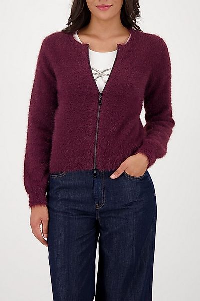 Monari Strickjacke Jacke Strickjacke Plüsch Regular fit mit Rundhalsausschn günstig online kaufen