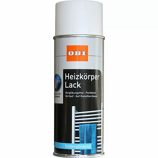 OBI Heizkörper Lack Spray Weiß seidenglänzend 400 ml günstig online kaufen