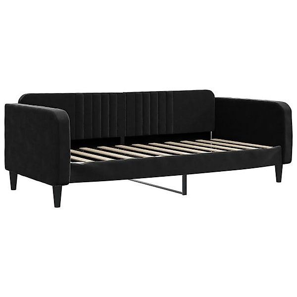 vidaXL Bett, Tagesbett Schwarz 90x190 cm Samt günstig online kaufen