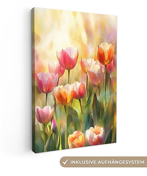 OneMillionCanvasses® Leinwandbild Tulpen - Märchenhaft - günstig online kaufen