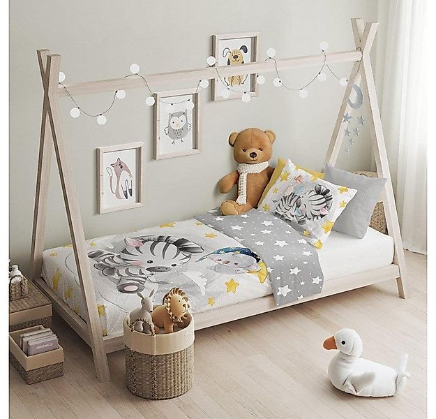 texpot Bettwäsche Kinderbettwäsche Zebra bedruckt Garnitur, Baumwolle, 2 te günstig online kaufen