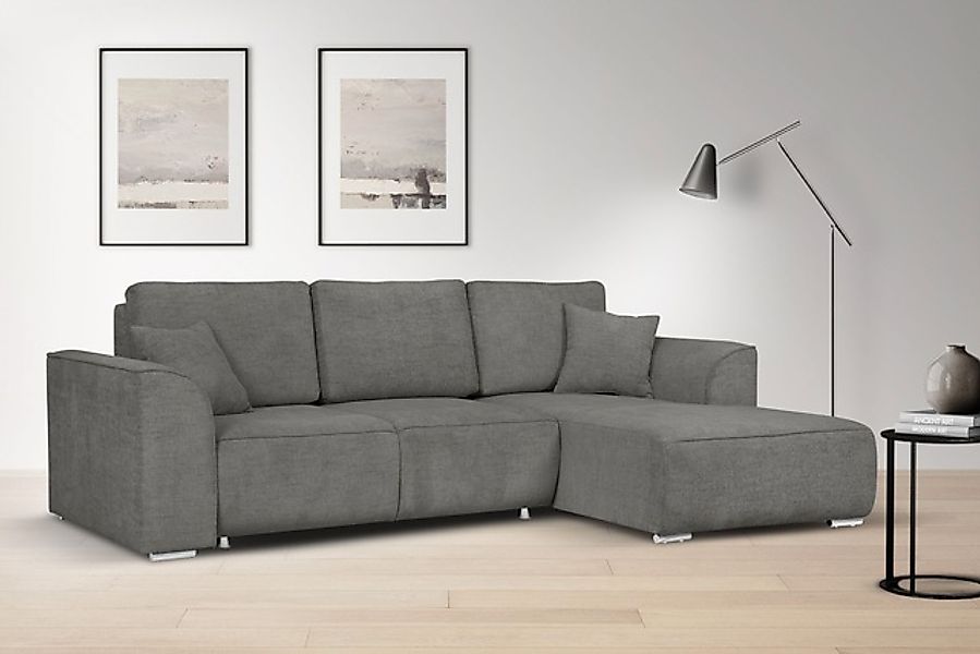 INOSIGN Ecksofa »BEATRICE optionale Schlafsofa mit Bettkasten, B/T/H: 265/1 günstig online kaufen