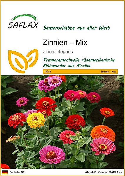 SAFLAX Blumensamen SAFLAX - Samen - Zinnien – Mix günstig online kaufen