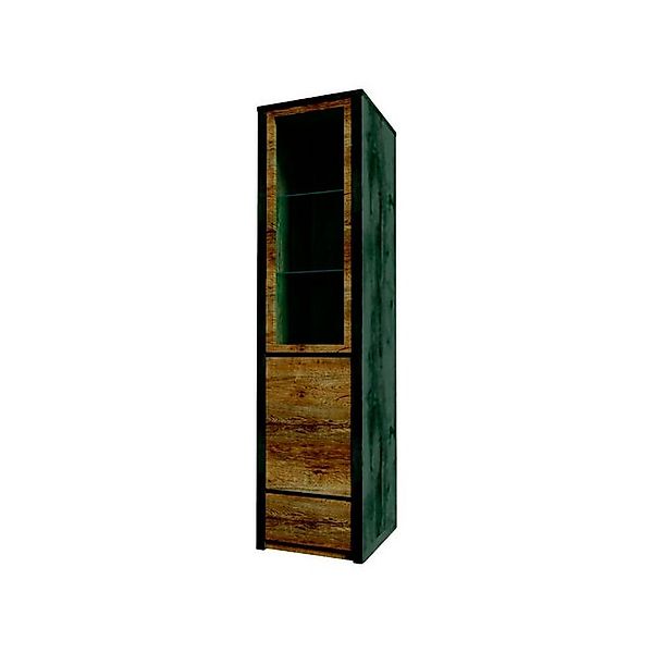 Xlmoebel Vitrine Neuer Hochschrank aus massivem Holz für Vitrinen - (1-St., günstig online kaufen