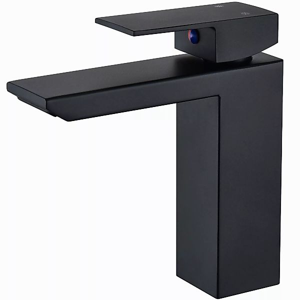 HOMELIVE Waschtischarmatur Wasserfall quadratischer Wasserhahn Badarmatur günstig online kaufen