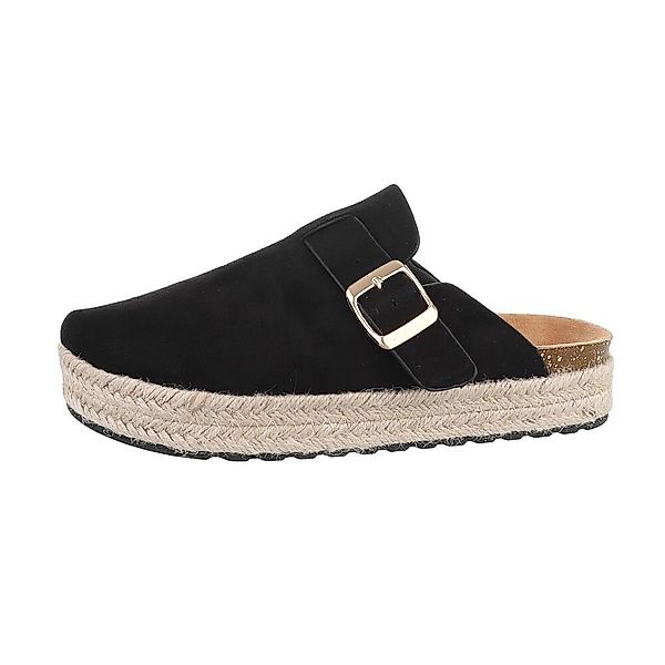 Ital-Design Damen Mules Freizeit Pantolette Flach günstig online kaufen