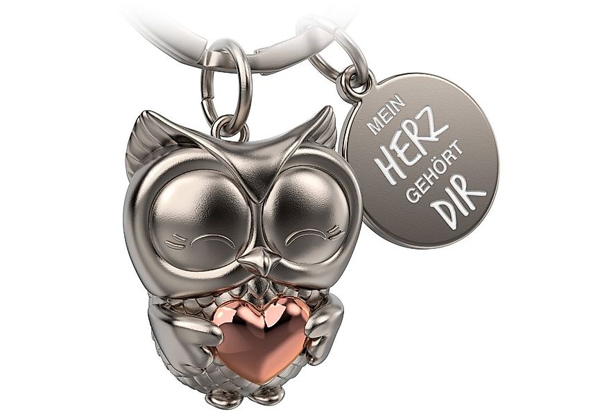 FABACH Schlüsselanhänger Eule "Owly" mit Herz und Gravur "Mein Herz gehört günstig online kaufen