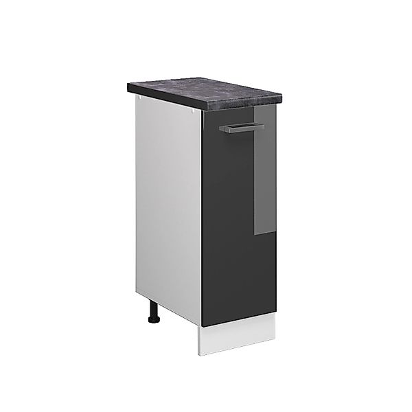 Vicco Apothekerschrank R-Line Anthrazit Hochglanz/Weiß 30 cm AP Anthrazit günstig online kaufen